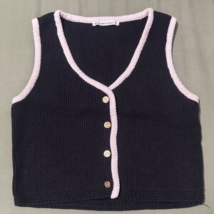 Abercrombie & Fitch Mara Button-Up Sweater Vest